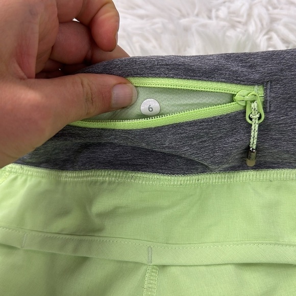 Lululemon Run: Speed Short *4-way Stretch Clear Mint / Heathered Slate - Picture 5 of 5